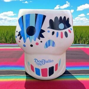 Don Julio Tequila Double Sided Mug Skull Claudio Limon Design Day of the Dead